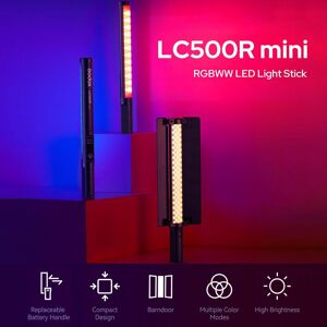 GODOX MINI LC500R 20W RGB Handheld Photography Lamp Portable LED Light LED Wand 2470mAh Battery