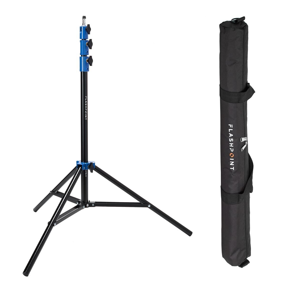 Flashpoint Pro Air-Cushioned Heavy-Duty Light Stand (Blue, 7.2')