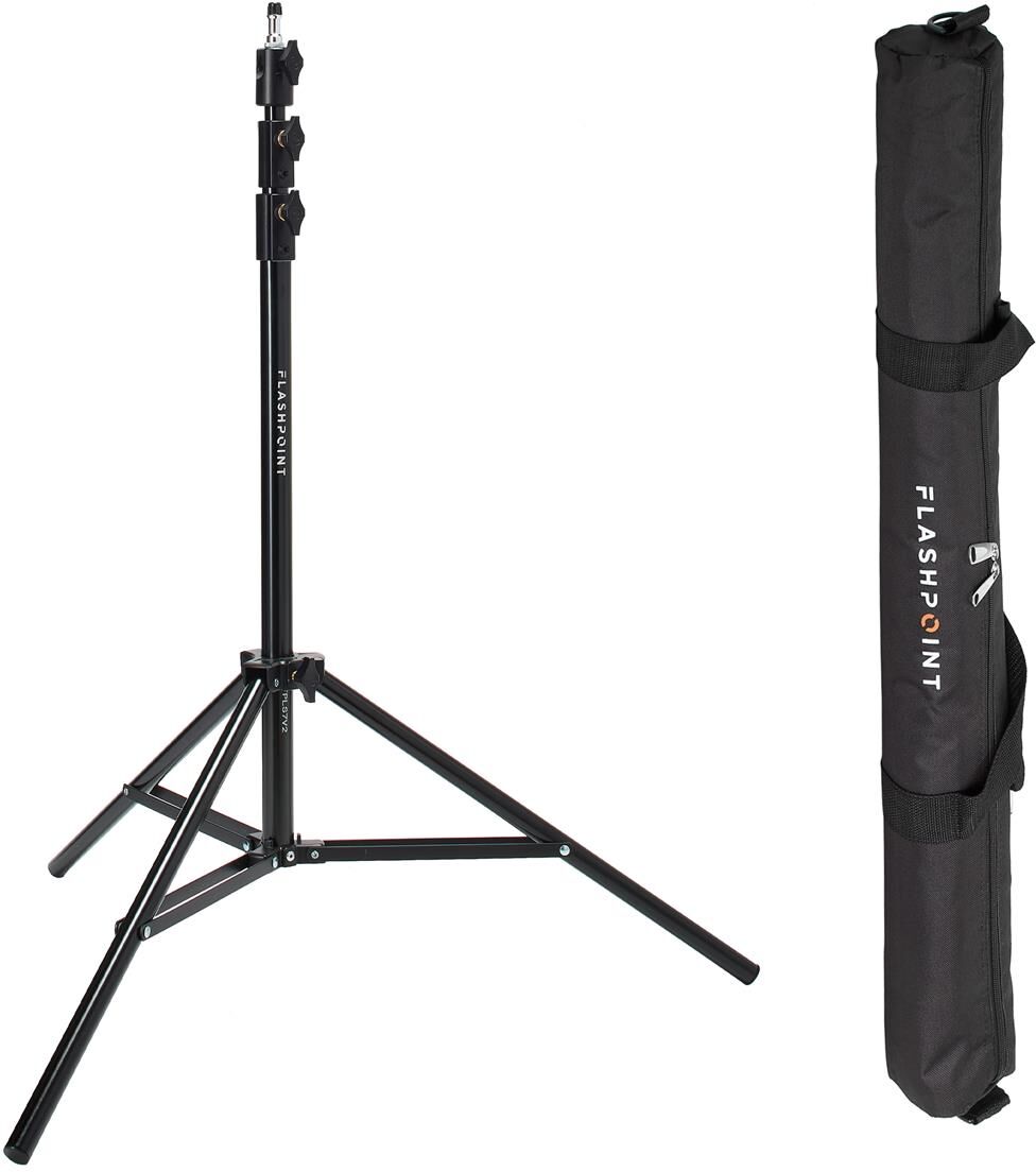 Flashpoint Pro Air-Cushioned Heavy-Duty Light Stand (Black, 7.2')