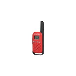 Motorola Talkabout T42 - Transportabel - tovejs radio - PMR - 446 MHz - 16 kanaler - sort og rød (pakke med 2)