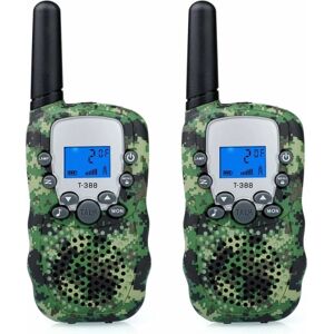 Camouflage Walkie Talkie 3 km lang räckvidd, par Walkie Talkies