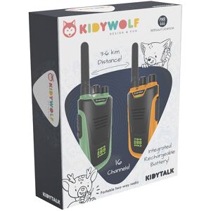 Kidywolf Walkie Talkie - 2 Stk. - Kidytalk - Grøn/orange - Kidywolf - Onesize - Legetøj