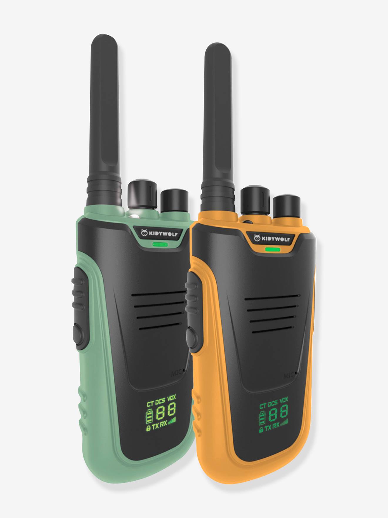 Kidytalk - Walkie?talkie recargable - KIDYWOLF verde