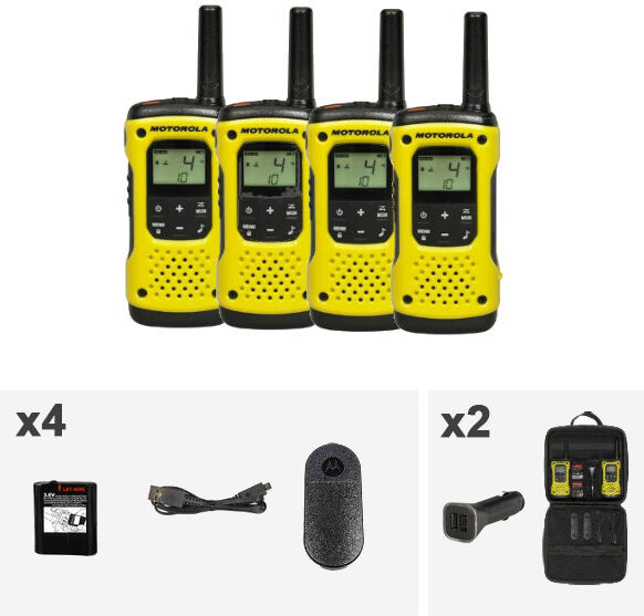 Motorola TLKR T92 H₂O - Quad Pack - Talkie Walkie > Talkie walkie sans licence > Offres packs