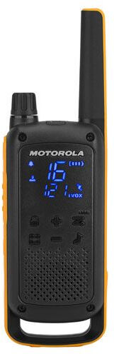 Motorola T82 ricetrasmittente 16 canali 446 - 446.2 MHz Nero, Arancione [T82EXTREMEQUAD]