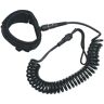 vidaXL Leash de SUP em espiral 10 polegadas preto