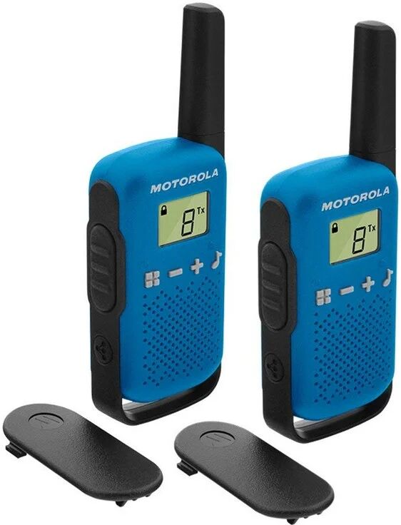 Motorola tlkr t42 pack 2 walkie talkie azules