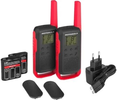 Motorola Walkie-Talkie T62 (16 Canais - Até 8 Km - Até 18h - Vermelho)