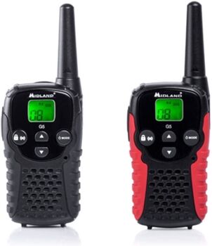 Midland Walkie-Talkie G5 C1192 C Radio (8 Canais - Até 12 Km - Até 12h - Preto)