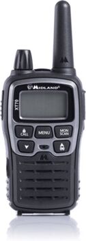 Midland Walkie-Talkie XT-70 C1180 (93 Canais - Até 12 Km - Até 17h - Preto)