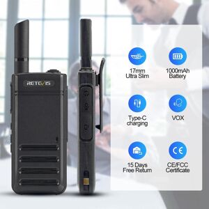 Essager Electronic Rb639 Walkie Talkie 2pcs Lightweight Walkie-talkies Long Range Type-c Portable Two Way Radio Comunicador For Restaurant