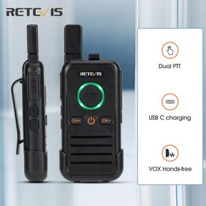 Essager Electronic Walkie Talkie Rb645 Dual Ptt  Professional Walkie-talkie Portable Pmr446 Two Way Radio Vox Usb C For El Restaurant