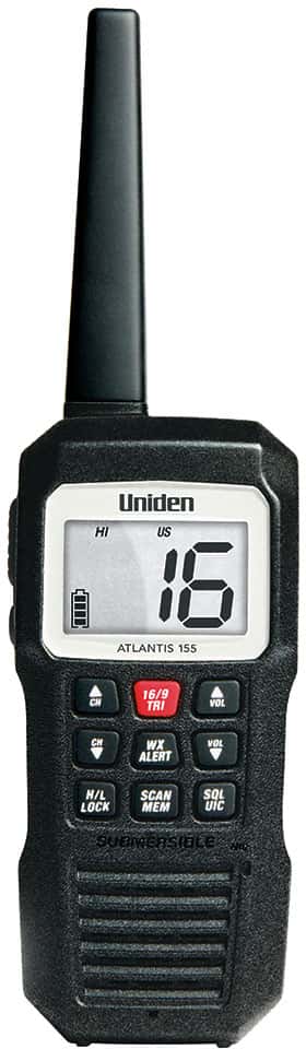 Uniden Floating Handheld VHF Marine Radio - ATLANTIS 155