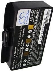 Garmin GPSMAP 376C akku (2200 mAh, Musta)