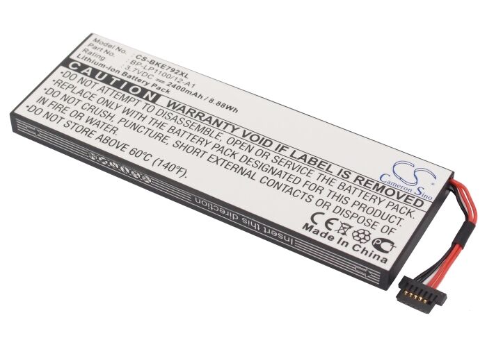 Altitec Høykapasitetsbatteri til Batteri til Becker Traffic Assist 7928 3.7V 2400mAh BP-LP1100/12-A1