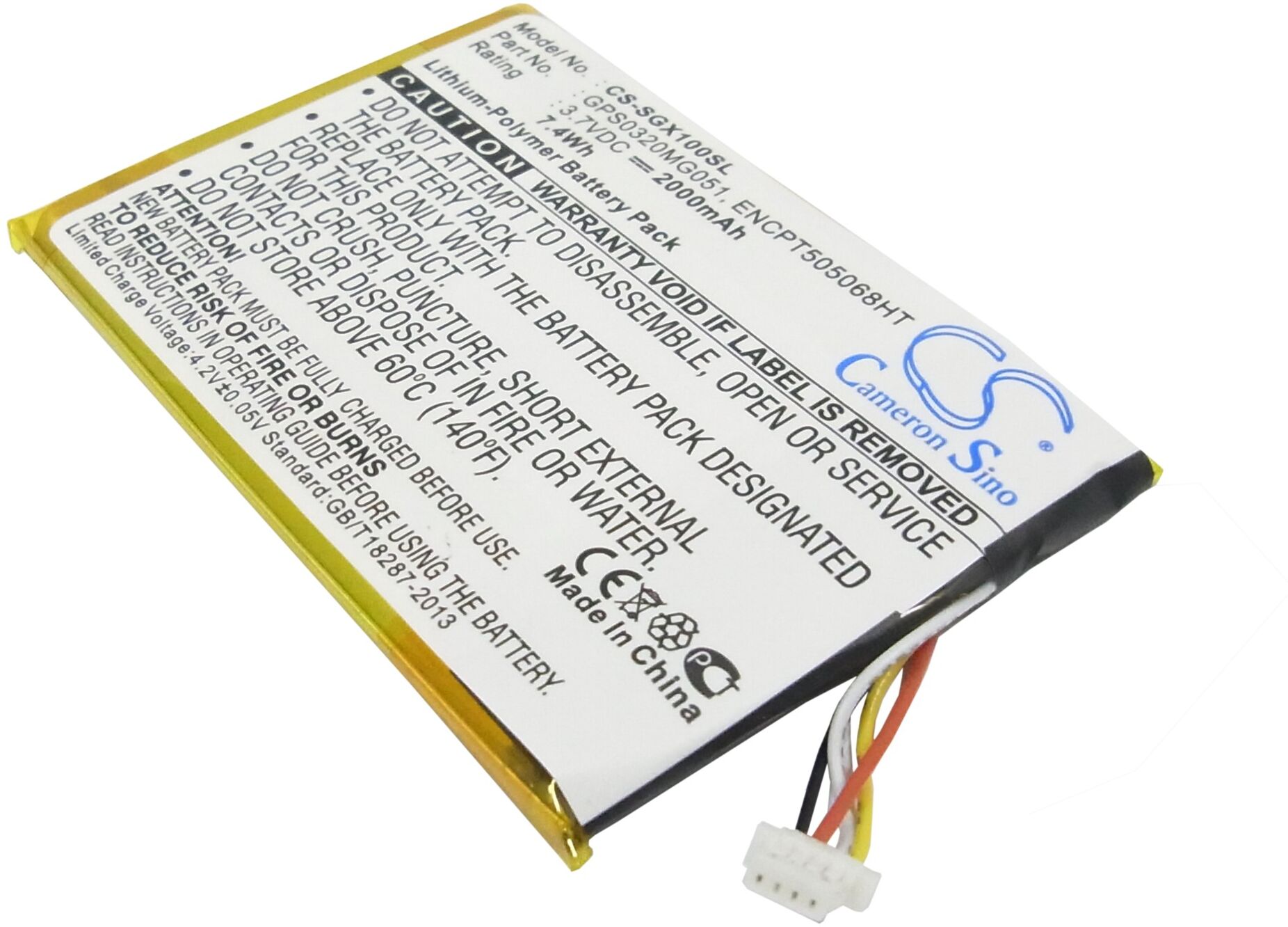 Altitec Batteri til SkyGolf SkyCaddie SGXw 3.7V 2000mAh GPS0320MG051