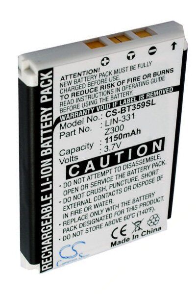 GlobalSat Batteri (1150 mAh 3.7 V, Grå) passende til Batteri til Globalsat BT-359W