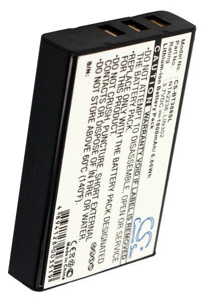 GlobalSat Batteri (1800 mAh 3.7 V, Sort) passende til Batteri til Globalsat BT-318