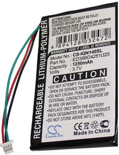 Garmin Batteri (1250 mAh 3.7 V) passende til Batteri til Garmin Nuvi 1450LMT