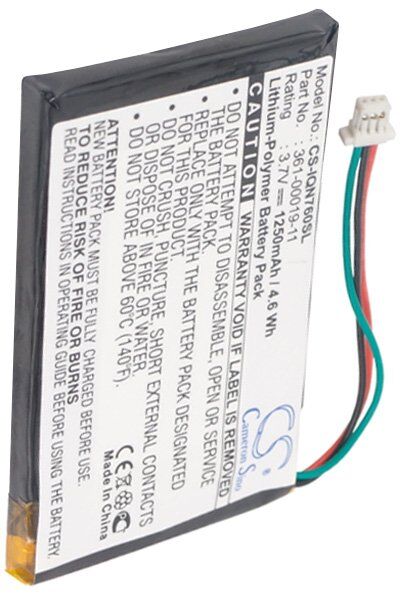 Garmin Batteri (1250 mAh 3.7 V) passende til Batteri til Garmin Nuvi 700 (3 wires)