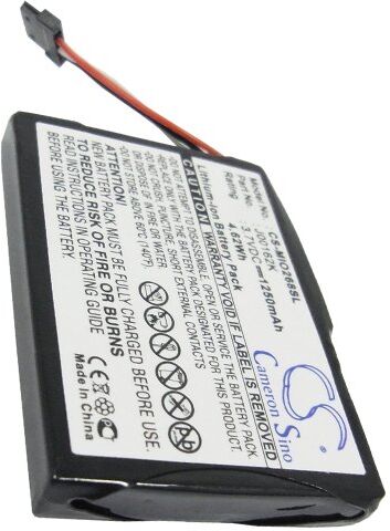 Mitac Batteri (1250 mAh 3.7 V, Sort) passende til Batteri til Mitac Mio 268 Plus