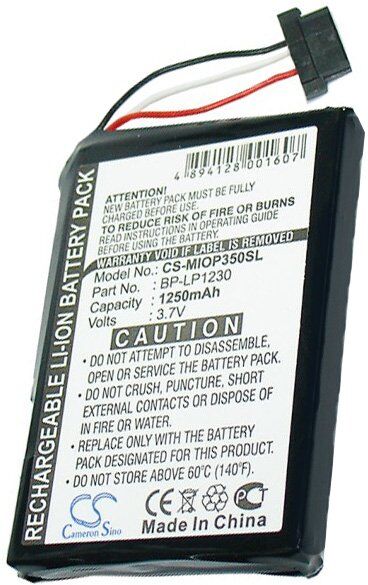 Medion Batteri (1250 mAh 3.7 V, Sort) passende til Batteri til Medion MD95243