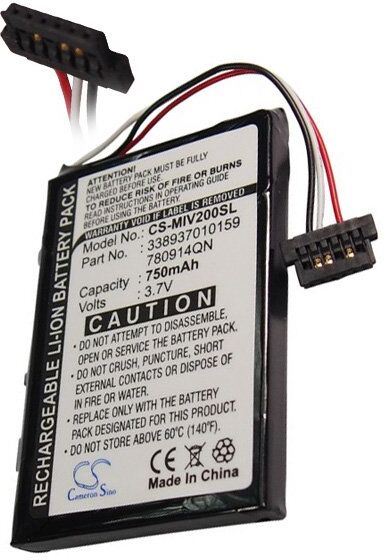 Mitac Batteri (750 mAh 3.7 V) passende til Batteri til Mio Moov 200