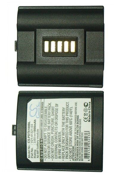 Symbol Batteri (1800 mAh 3.6 V, Sort) passende til Batteri til Symbol PDT6142