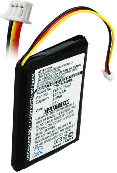 TomTom Batteri (800 mAh 3.7 V, Sort) passende til Batteri til TomTom One v1