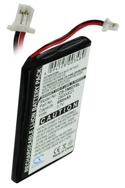 TomTom Batteri (650 mAh 3.7 V, Sort) passende til Batteri til TomTom 9821X (GPS Mouse)