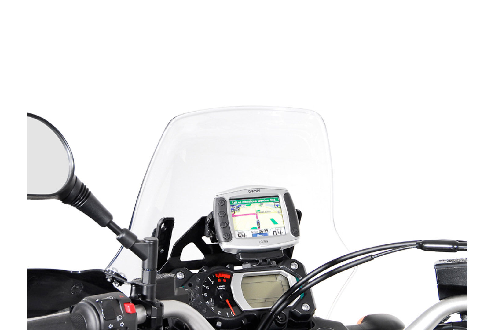 SW-Motech GPS-montering for cockpit - svart. Yamaha XT1200Z Super Ténéré (10-13).