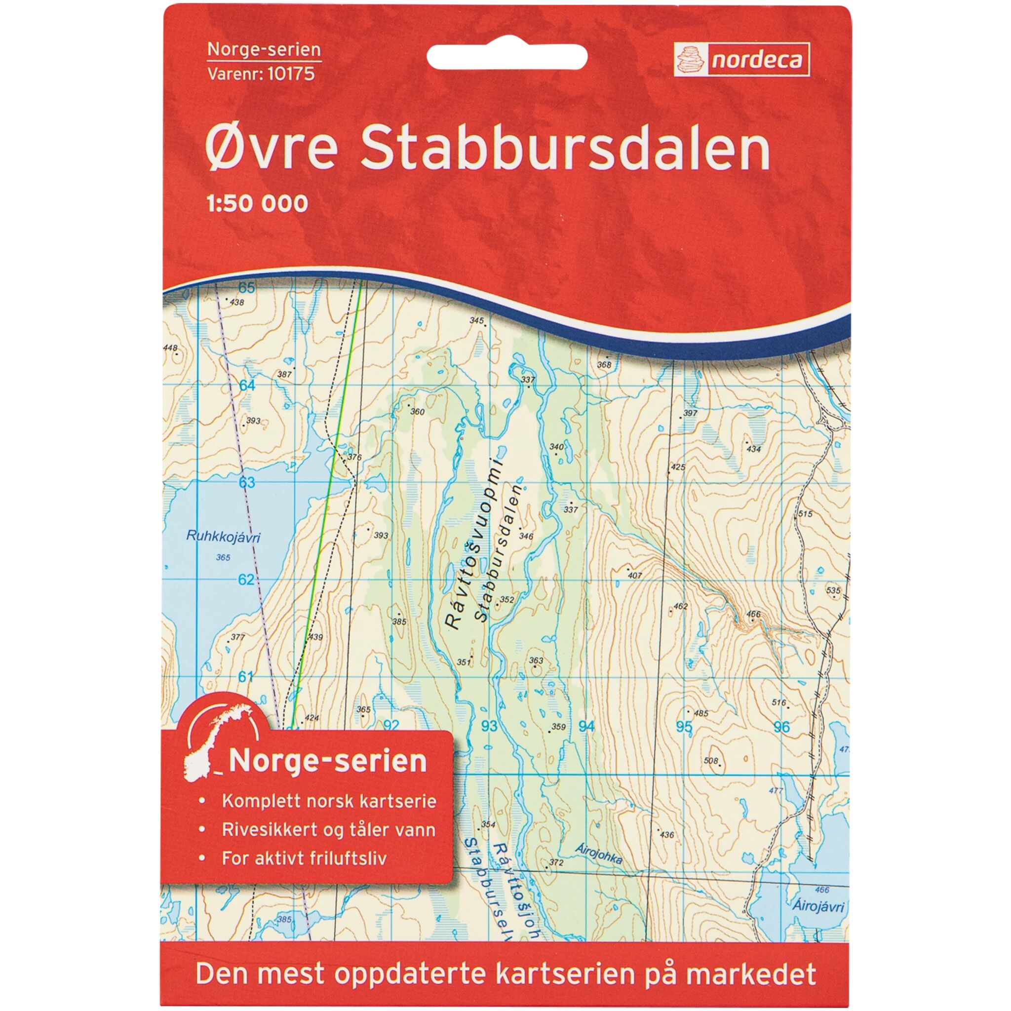 Nordeca Øvre Stabbursdalen,kart STD STD