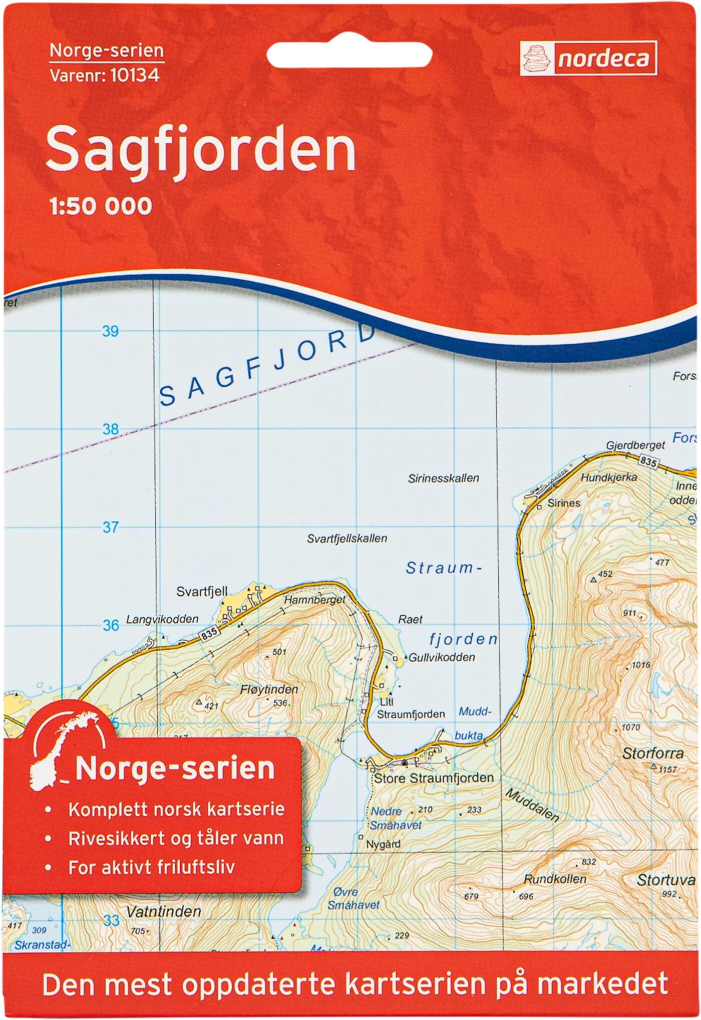 Nordeca Sagfjorden,kart STD STD