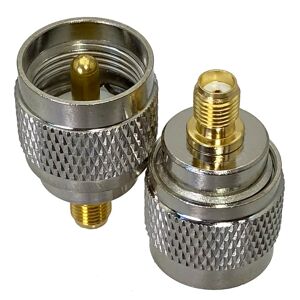 1Pcs Adapter Connector UHF PL259 Male Plug to SMA Female Jack RF Coaxial Wire Terminals 50ohm for Radio Antenna
