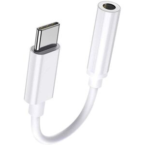 NoveltyThunder (For Google Pixel 6A, White) Fits Google Pixel 7 6A 6 Pro USB Type C To 3.5 mm A