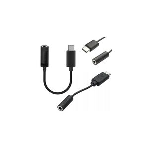 New Sony EC260 USB Type-C Black To 3.5mm Aux Cable Headphone Jack Adapter