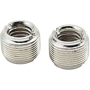 TOMTOP JMS 2pcs Microphone Mic Screw Nut Thread Adaptor 3/8" to 5/8" Connector Cupronickel