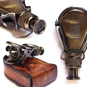 ROYAL HANDICRAFT Nautical Columbus Small Single Brass Marine Vintage Binocular R & J Beck London 1857 Replica Model12.7  cm Antique Brass Finish