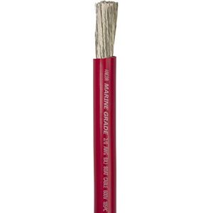 ANCOR MARINE GRADE 117510 Tinned Copper Battery Cable, 2/0 AWG (62mm2), Red - 100ft