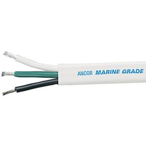 Ancor Marine Grade Products Ancor 130710 Marine Grade Electrical Triplex Tinned Boat Cable (Flat, 6-Gauge, 100-Feet)