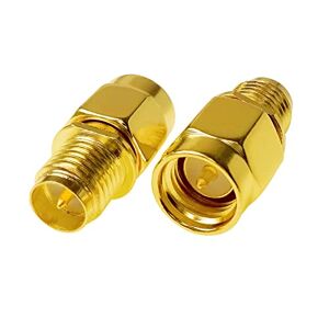 XICLKY YPioneer C20073-92 1PC SMA To SMA Male Female Gold Plated RP SMA Male RP-SMA Female Connector RF Adapter Straight Bent L/T Type (Color : C20087)