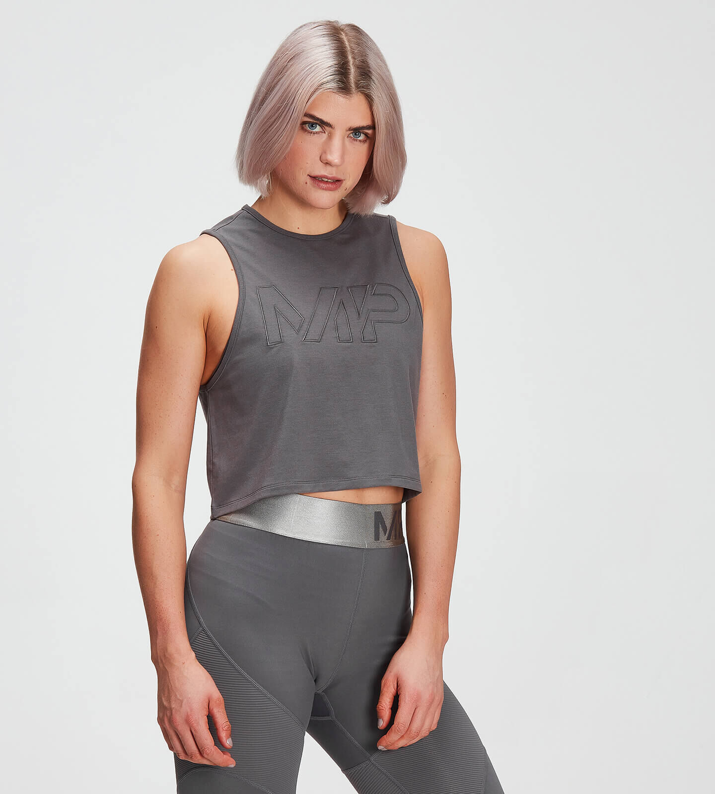 Mp Top sin mangas drirelease® Adapt para mujer de  - Gris carbón - XXS