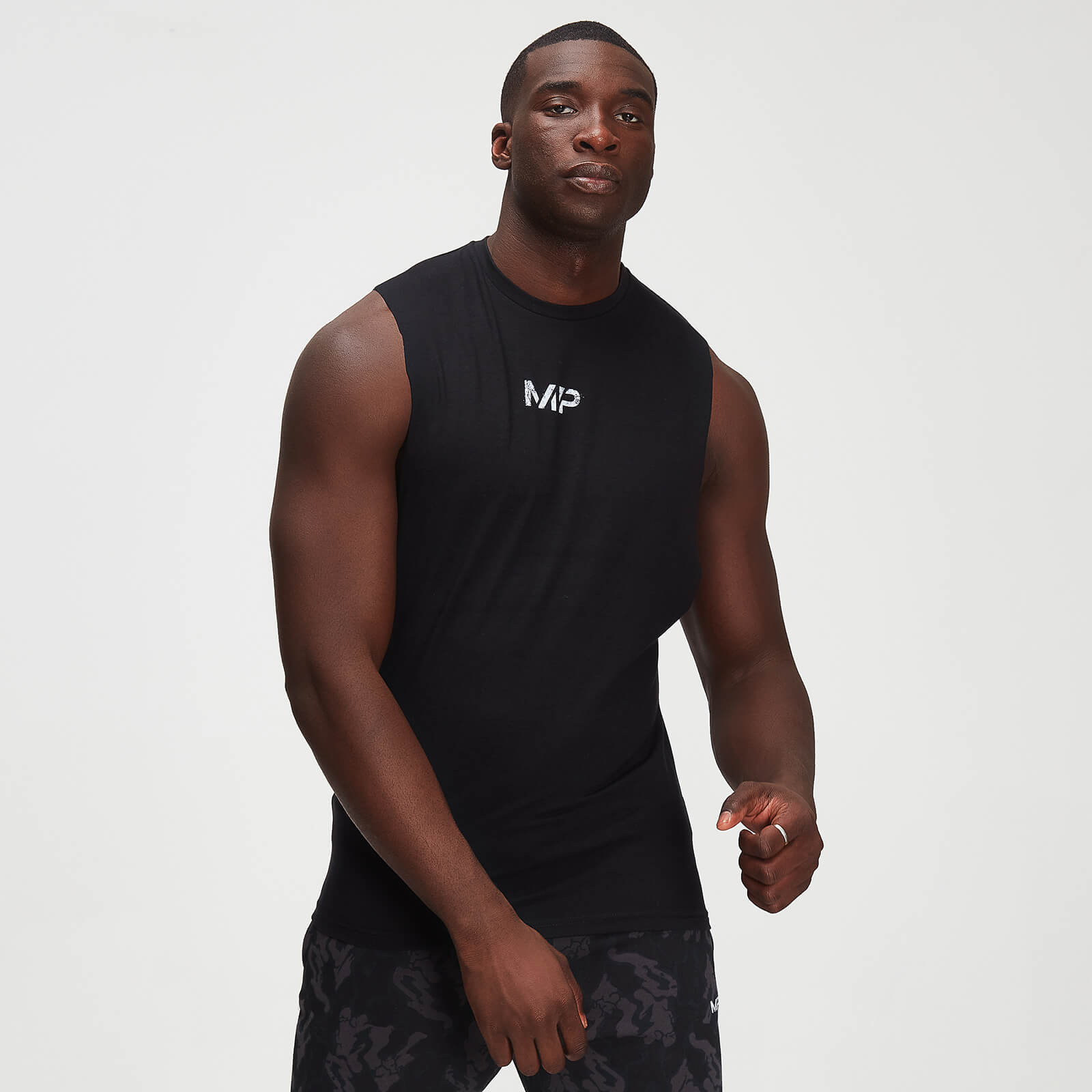 Mp Camiseta sin mangas con estaado de arena lavado drirelease® Adapt para hombre de  - Negro - S
