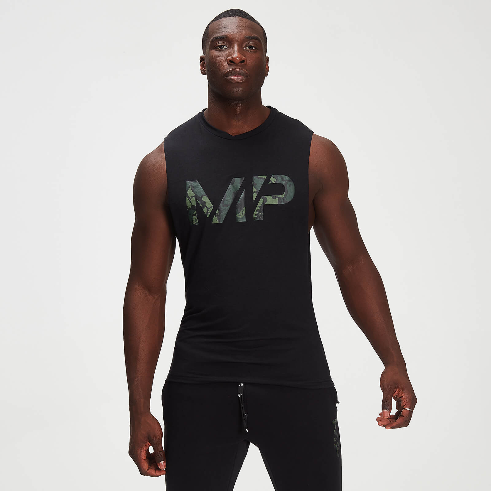 Mp Camiseta sin mangas con estaado de camuflaje drirelease® Adapt para hombre de  - Negro - S