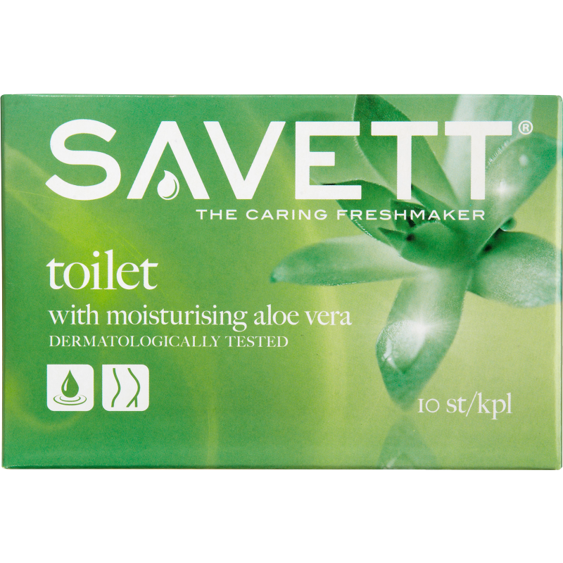 Savett Toilet Wet Wipes 10 kpl M&auml;rk&auml; puhdistusliina