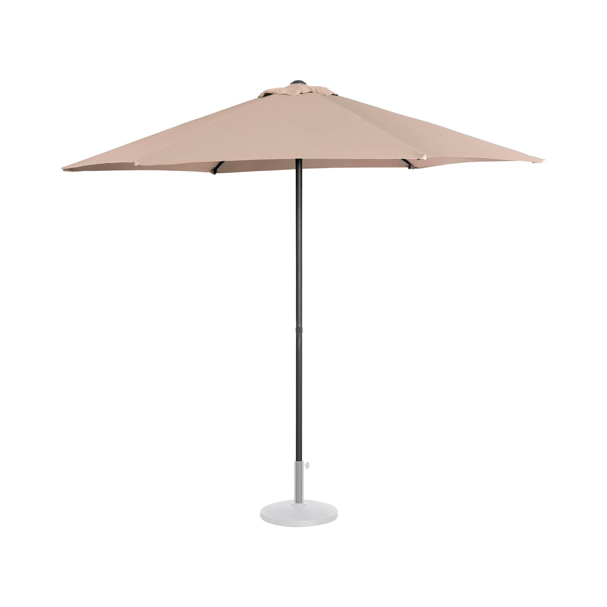 Uniprodo Aurinkovarjo suuri - kermanvärinen - kuusikulmainen - Ø 270 cm