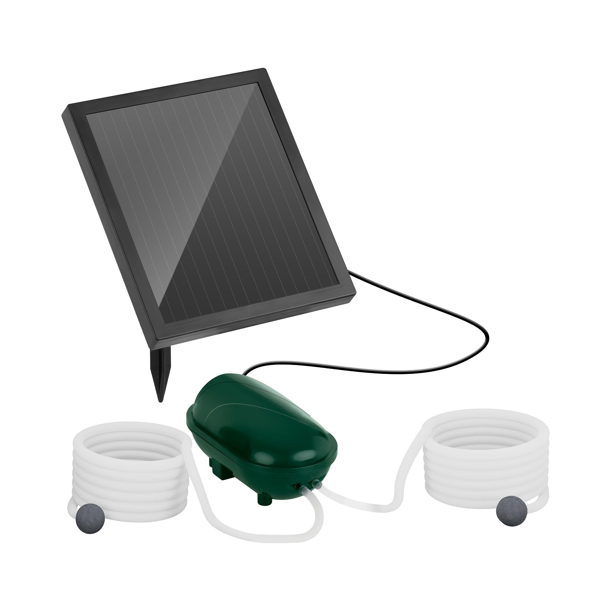 Uniprodo Ilmapumppu aurinkopaneelilla - 2 ilmakiveä - 200 l/h