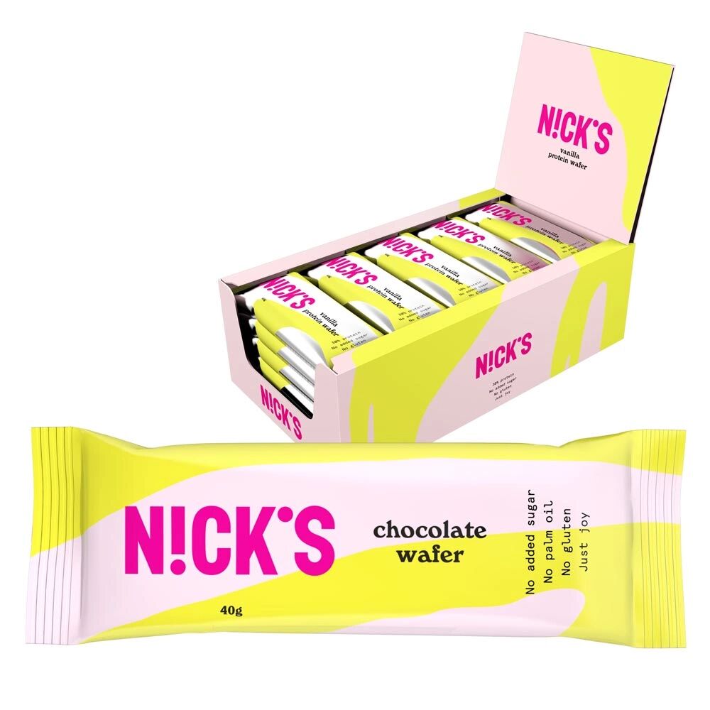 NICKS 25 X Nicks Chocolate Wafer, 40 G