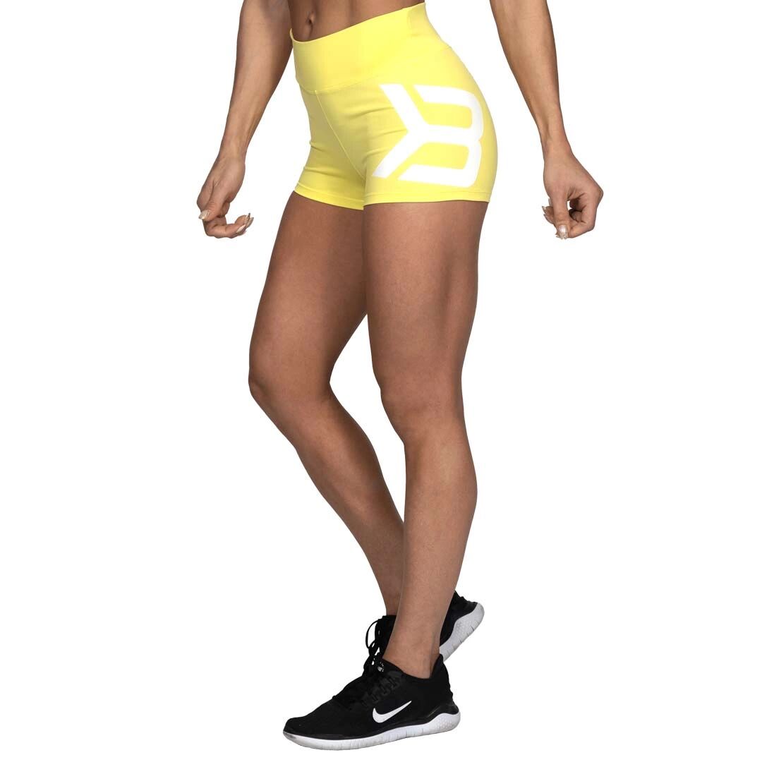 Better Bodies Gracie Hotpants, Lemon Yellow, M