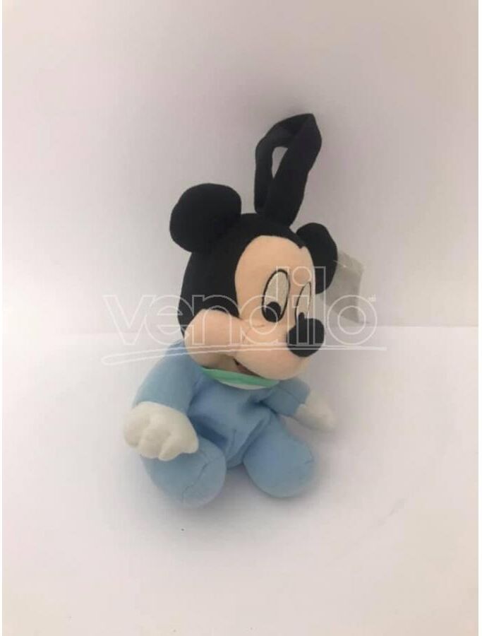 Disney Peluche Con Cerniera In Basso Da Appendere Baby Topolino Con 15 Cm Mickey Mouse